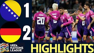 Bosnia amp Herzegovina Vs Germany 12 All Goals Extended Highlights  UEFA Nations League 2024 [upl. by Ammadis629]