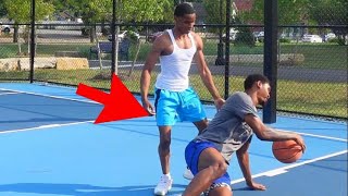 Heated Basketball 1V1 VS College Hooper🔥 [upl. by Yremrej273]