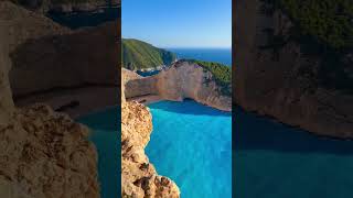 Navagio Bay Zakynthos Greece 🇬🇷 nature youtubeshorts 4knature [upl. by Oettam]