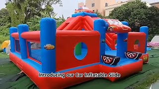 Shark Surf Tropical Custom Inflatable Bouncy Castle inflatablesforsale inflatablessale [upl. by Annahsit]