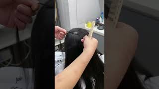 mens wig wig replacement hairline repair custom wig customhairline haircut customline wigs [upl. by Elberta]