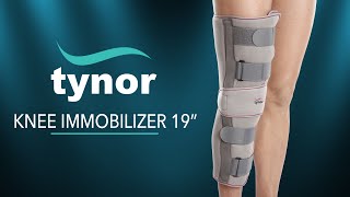 Tynor Knee Immobilizer 19 D11 for immobilization support and protection to the injured knee [upl. by Dumm306]