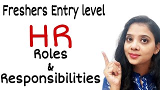 Entry Level HR JobsFresher Entry Level Roles amp Responsibilities Fresher HR Hierarchy [upl. by Blossom]