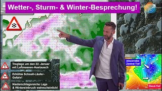 Update Mittelfrist Wetter Sturm amp Winterbesprechung Spannende Wetterlage ab kommender Woche [upl. by Myrna219]