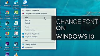 How to change the default Windows 10 system font  2023 [upl. by Learsiy244]