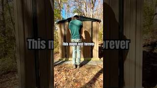 This cheap shed might last forever shed diy storage backyard [upl. by Notelrac]