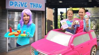 Collecting UniVerse Toys at the Pretend DriveThru [upl. by Eitsyrk598]