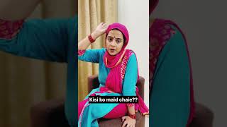 Commercial maid interview  comedyvideo fun relatable adyasrivastava comedy [upl. by Intirb936]