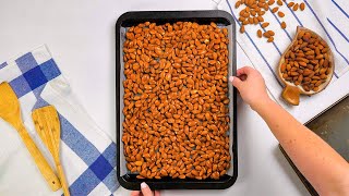 Low Carb Baked Almonds Recipe Roasted to Perfection  Keto Snack [upl. by Erdnael]