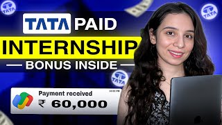 TATA 👉🏻 Exclusive PAID Internship 2024 ➤How to Apply amp Boost Your Career  Full Details Inside [upl. by Abebi348]