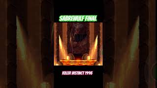 Killer Instinct 1995 todos los finales 3 SABREWULF killerinstinct nintendo gaming snes super [upl. by Rigby]