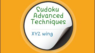 4 Sudoku Advanced  XYZ wing in Tamil [upl. by Varuag927]