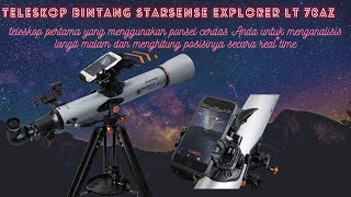 Teleskop Bintang Celestron StarSense Explorer LT 70AZ Smartphone App Ennable [upl. by Siram]