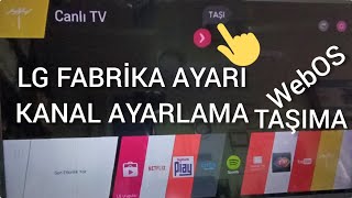 LG Webos tv kanal ayarlama taşıma [upl. by Arawaj654]