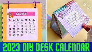 how to make desk calendar DIY paper desk calendar ✨ [upl. by Oab]