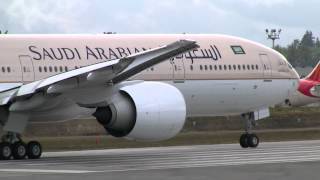 Saudi Arabian Airlines 777 Takeoff [upl. by Burrus240]