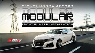 Modular Series Front Bumper Installation on 202122 Honda Accord [upl. by Jerroll]