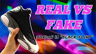 🤯 Fake Vs Real Jordan 13 “Black Flint” nike jordan shoes [upl. by Intirb522]