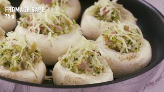 Tefal Ingenio®  Recette des Champignons de Paris Farcis [upl. by Lyndes]