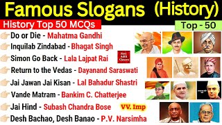 Slogans of Freedom Fighters  Freedom Fighters and their Slogan  History gk Questions  Gk Trick [upl. by Woodward]