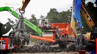 BaumaschinenAction und modernste Technik  recycling aktivTiefbauLive [upl. by Fellner]