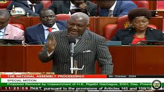 BungeTimes MP HON OTIENDE AMOLLOS CONTRIBUTIONS ON DP RIGATHIS IMPEACHMENT [upl. by Ahsila]