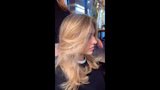 Wella Color Expert chloeeuerssalonx crafted every detail her clients perfect Blonde look 👏 [upl. by Ojillib]