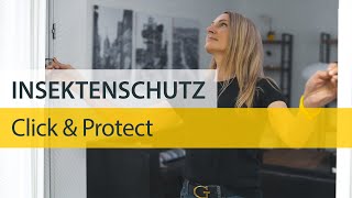 Click amp Protect größenverstellbarer Insektenschutz zum Einhängen [upl. by Okikuy]