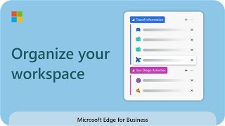 Microsoft Edge Workspaces How to organize your workspace [upl. by Brent]