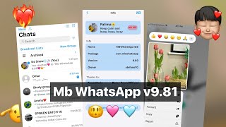 MB WhatsApp iOS v981Update WhatsApp Android MenjadiWhatsApp iPhone TerbaruFuaod Whatsapp v981 [upl. by Mahsih30]