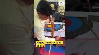 beginner bow archeryequipment happydiwali shortsfeed shorts motivation [upl. by Hewie]