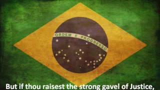 Brazil National Anthem  English Lyrics [upl. by Yenffit]