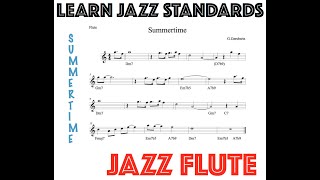 Learn Jazz Standards  Summertime  Jazz Flute [upl. by Whittaker679]