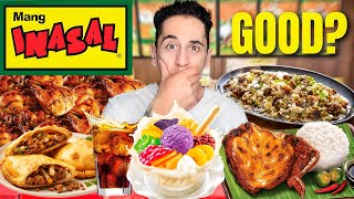 Canadian Tries Mang Inasal For First Time 🇵🇭 Was it Good [upl. by Llevel]