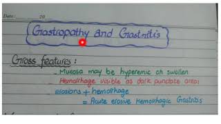 Gastropathy And Gastritis [upl. by Ardekahs]