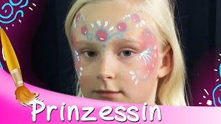 🐯 Kinderschminken Prinzessin Gesicht Tutorial  HD [upl. by Idna886]