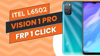 itel Vision 1 pro L6502 frp unlock just one click hkmamun996 [upl. by Gnilrac905]