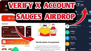 HOW TO SAUCES VERIFICATION WITH X TWITTER ACCOUNT COMPLETE DETAILS [upl. by Rammaj]