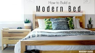 How to Build a DIY Modern Bed [upl. by Targett]