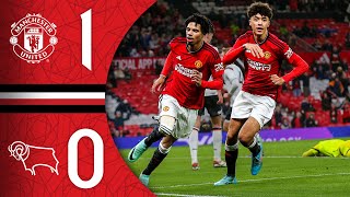 Young Reds Into Next Round 💪  Man Utd 10 Derby  FA Youth Cup Highlights [upl. by Acimaj]