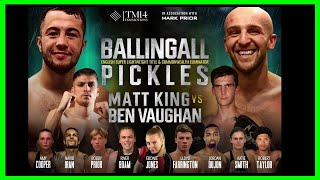 LIVE BOXING  Lucas Ballingall vs Billy Pickels English Title  Full Undercard  TM14Mo Prior [upl. by Peacock]