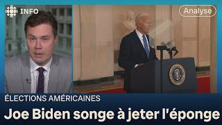 Élections  Joe Biden réfléchit à se retirer de la course à la présidence américaine [upl. by Eznyl964]