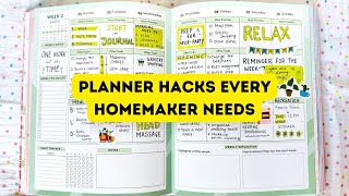 How to use Your Planner as a HOMEMAKER  Planner setup 2024 [upl. by Nothgiel977]