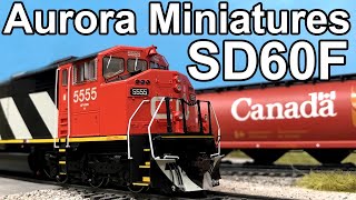 Review Aurora Miniatures SD60F CN 5555 HO Scale [upl. by Fafa368]