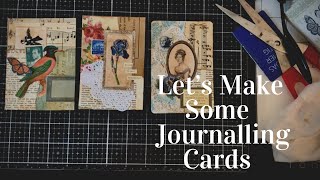 Junk Journal cards  Tutorial  Making Journal Cards [upl. by Yamauchi725]