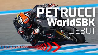 Petrucci makes his WorldSBK debut in Jerez 🔥 [upl. by Marketa]