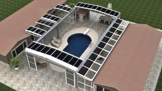 Retractable Residential Pool Enclosure [upl. by Mccarthy]