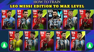 HOW TO TRAIN LEO MESSI EDITION IN EFOOTBALL 24  EPIC MESSI  BOOSTED  RATING  EFOOTBALL 24 MOBILE [upl. by Winthorpe]