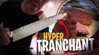 Une Entrecôte d1kg600 VS mon nouveau Couteau hyper tranchant  🔪 [upl. by Sumaes]