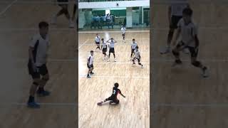 Volleyball Nice Jump Back Set and power Spike 20231115 [upl. by Yael]